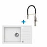 Alveus set: sudoper ROCK 130 i česma Mirage-PS – bijela/inox
