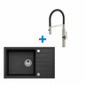 Alveus set: desni sudoper PURE-G 70 i česma Mirage-PS – antracit/inox