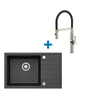 Alveus set: lijevi sudoper PURE-G 70 i česma Mirage-PS – antracit/inox