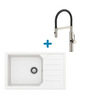 Alveus set: sudoper RECORD 40 i česma Mirage-PS – bijela/inox