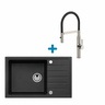 Alveus set: sudoper INTERMEZZO 130 i česma Mirage-PS – antracit/inox