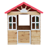 KINDER HOME Dječija drvena kućica za igru na otvorenom - za dvorište i baštu, 115×102×129 cm C996