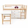 KINDER HOME Dječiji krevet Cherry sa policama i radnim stolom - 200x90cm SRK-57