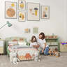KINDER HOME dječiji drveni krevet ŠUMA 70 × 140 cm sa zaštitom od pada TF-6805