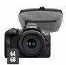 CANON Fotoaparat  R100 + RFS18-45 travel kit - torbica i SD64GB