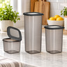 INART set posuda za čuvanje hrane 3/1 550 ml + 1,2 l + 1,75 l, sivi