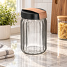 INART staklenka 1,4 l Ø12 × 18 cm, crna/rose gold