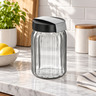 INART staklenka 1,4 l Ø12 × 18 cm, sivo-crna
