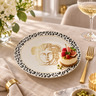 INART set desertnih tanjira Meduza Ø20 cm, bijeli/crni/žuti