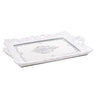 INART dekorativna tacna 40 × 26 × 3 cm, bijela
