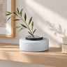 INART cementna vaza Ø24 × 10 cm, bijelo-crna