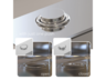 Alveus sudoper Glassix Up 20, crno staklo, 860 × 500 mm, inox i kaljeno staklo, 1123823