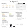 HP LaserJet Pro M501dn, J8H61A, A4 mono laserski printer, 43 str/min, automatski duplex, USB, Gigabit LAN