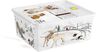 Keter kutija za odlaganje Pets 18 l, 40 × 34 × 17 cm, plastika, transparentna s motivom / 247181