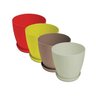 Gardino Saksija LUX 22 cm sa podmetacem zelena pa / 34531