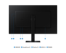 SAMSUNG ViewFinity S7 S70H monitor, 27", 4K UHD, IPS, 300 cd/m2, HDR10, HDMI, DP, KVM, 60Hz, 5ms