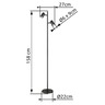 Globo podna lampa siva 57918S