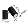 Globo spot svjetiljka Robby Spot Black 57911-1B