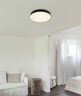 Globo plafonjera crna mat LED 13384-24