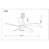 Globo stropni ventilator Modesto 03606