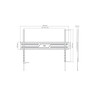 SBOX zidni nosač BL-3869F, (50-100"/75kg/900x600)