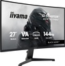 IIYAMA G-Master gaming monitor GC2781HSU-B1 zakrivljeni, 27", FullHD, VA, 350 cd/m2, AMD FreeSync, 144Hz, 1ms