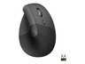 Logitech ergonomski miš Lift Vertical, bežični, Bluetooth, 4000 DPI, grafitni