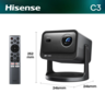 Hisense mini projektor C3, Smart, VIDAA U9, DTS Virtual X, Crni VIDAA U9