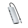 Satechi USB-C multiport adapter 8K s Ethernet V3 - srebrna