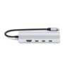 Satechi USB-C multiport adapter 8K s Ethernet V3 - srebrna