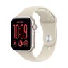 Apple Watch SE3 v2 GPS 44mm Starlight Aluminium Case with Sand Sport Band - M/L