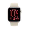 Apple Watch SE3 v2 GPS 44mm Starlight Aluminium Case with Sand Sport Band - M/L
