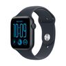 Apple Watch SE3 v2 GPS 44mm Midnight Aluminium Case with Navy Blue Sport Band - S/M