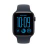 Apple Watch SE3 v2 GPS 44mm Midnight Aluminium Case with Navy Blue Sport Band - S/M