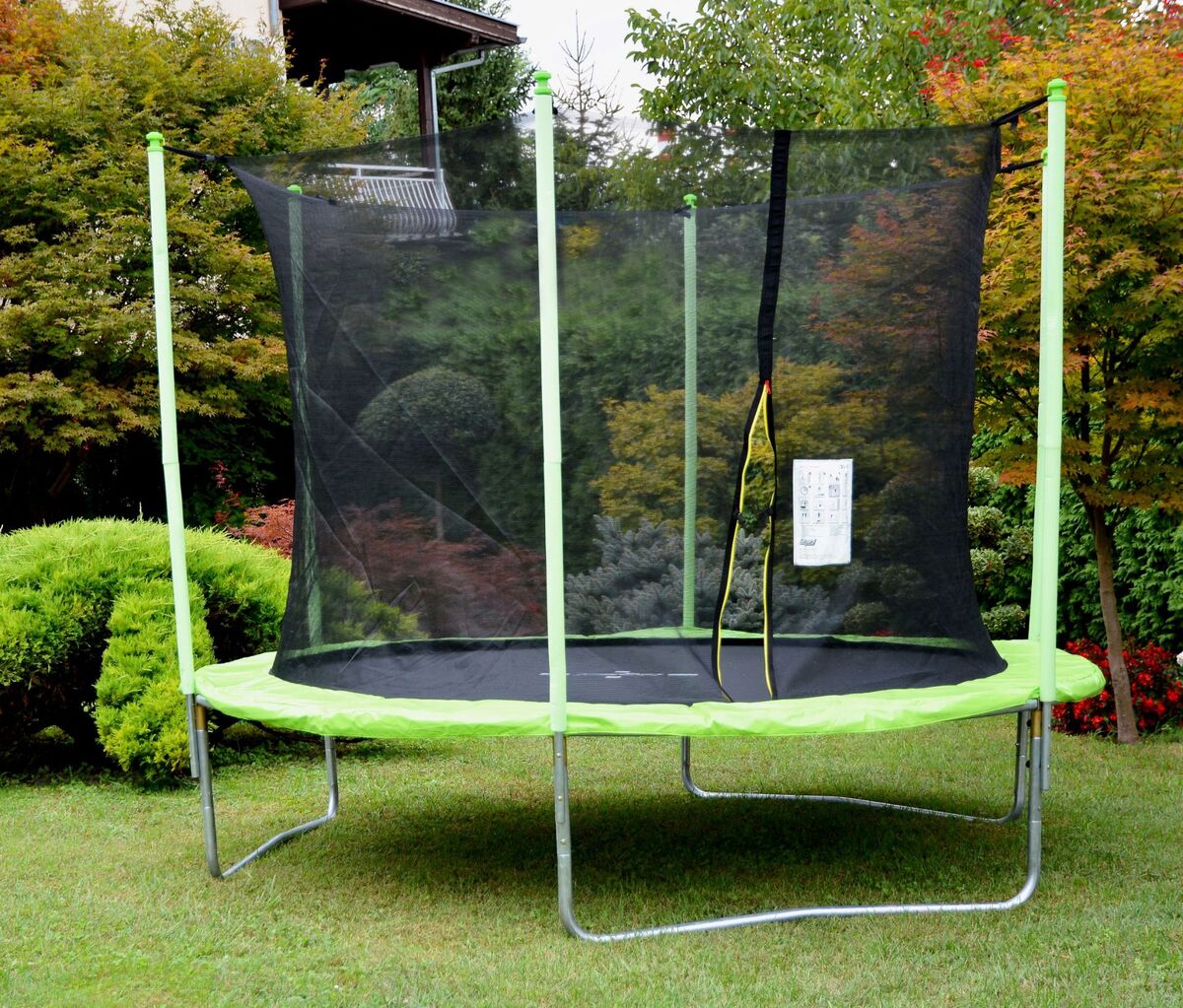 LEGONI trampolina FUN sa zaštitnom mrežom, 305cm, zelena – Aktivna igra na otvorenom