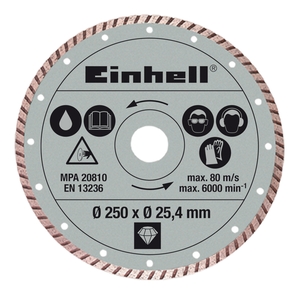 EINHELL dijamantna rezna ploča 250x25.4 mm za RT-SC 570 L
