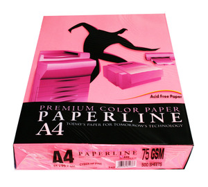Papir ILK A4 PAPERLINE 75gr fluo rozi 500/1