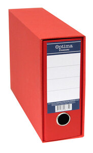 Registrator s kutijom A5 široki OPTIMA Standard crveni