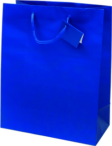 Vrećica velika jednobojna mat plava/ sjaj t.plava, 12 kom