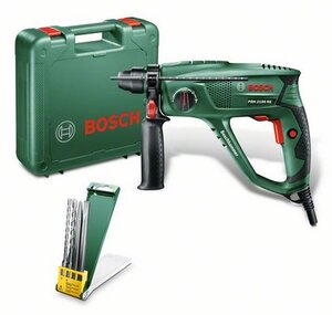 BOSCH bušaći čekić PBH 2100 RE + 2 svrdla i 2 dlijeta