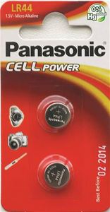 PANASONIC baterije LR-44EL/2B Micro Alkaline