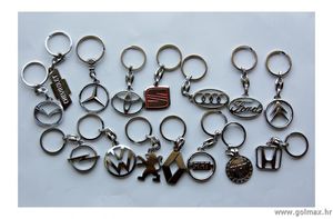 Privjesci za ključeve, metalni kromirani-Opel