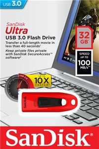 USB memorija Sandisk Ultra USB 3.0 Red 32GB