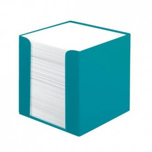 Stolna kocka s papirom Color Blocking,, PVC 9x 9 x 9 cm, tirkizna, 700 listova, Herlitz