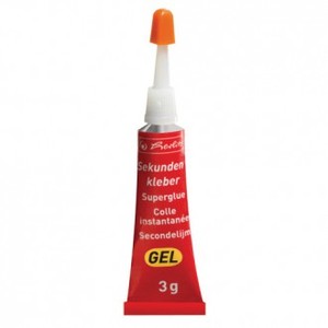 Ljepilo sekundno Super glue Herlitz, 3 g, gel
