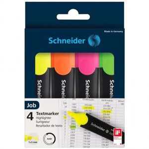 Tekstmarker, Schneider, Job, set od 4 boje