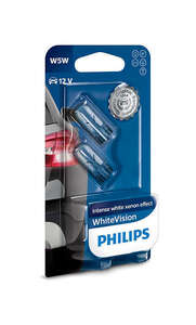 Philips auto žarulja W5W ubodna 5W/12V white vision