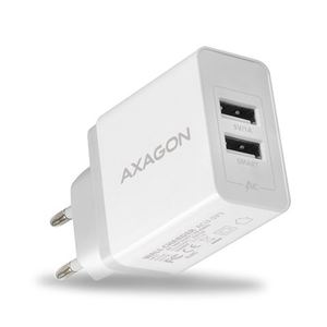 AXAGON ACU-5V3 zidni punjač 5V 2,1A + 1A, 15,5W, white
