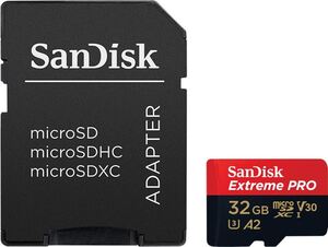 Memorijska kartica microSD SanDisk Extreme Pro XC, A1, V30, U3 32GB