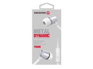 SWISSTEN DYNAMIC YS500 slušalice, In-ear, metalne, srebrno/bijele